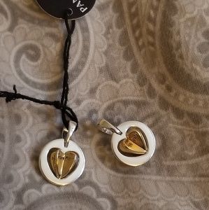 Pandora Mom's Golden Heart dangle Pandora charm